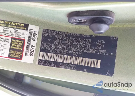 2008 Toyota Sienna Le from USA, damaged, VIN 5TDZK23C08S207774
